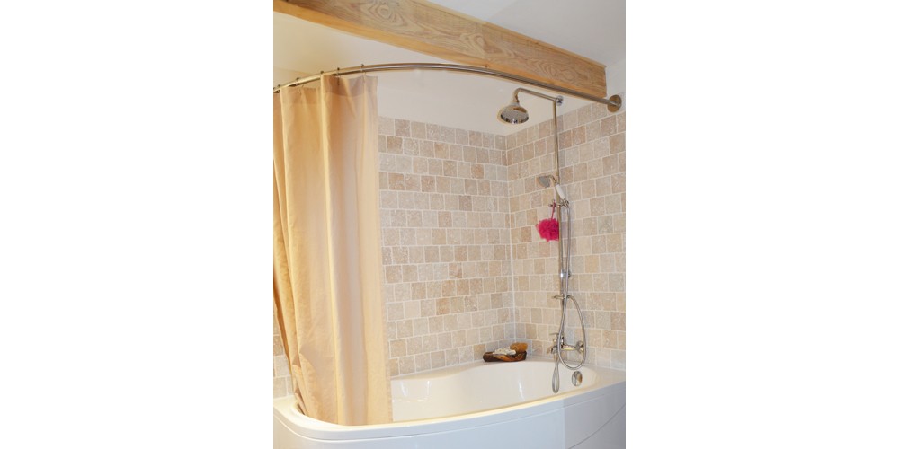 Barre rideau de douche pour baignoire asymetrique castorama